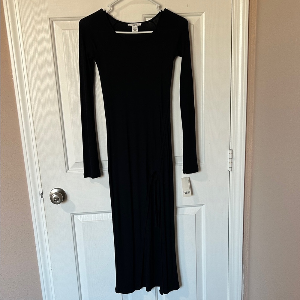 Bar III Black Long Sleeve Dress